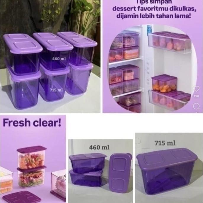 Tupperware Promo Kotak Makan Crystal Import  Tempat Makan Clear Mate