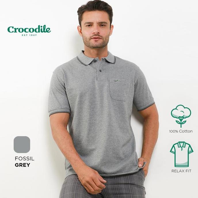 Fuku- Crocodile Crcole 4 - Kaos Polo Pria Original - Katun