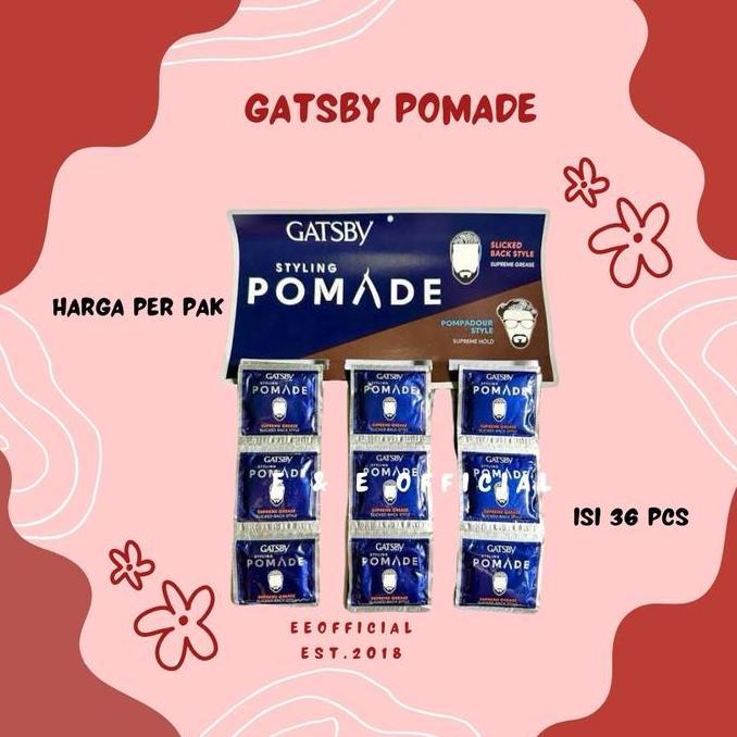 Gatsby Pomade Sachet/ Pomade Rambut Sachet Terlaris