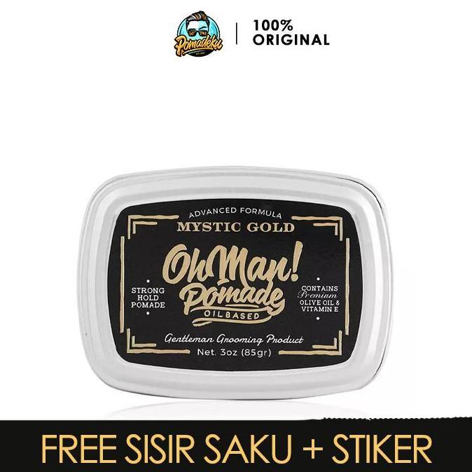 Oh Man Pomade Mystic Gold Strong Hold Oil Based