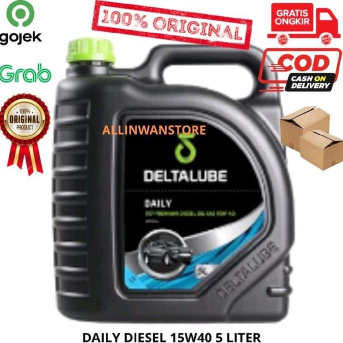New- Oli Deltalube 757 Premium Diesel Sae 15W40 Api Ci-4 (Untuk Diesel) 5L (5 Liter) Original 100% C