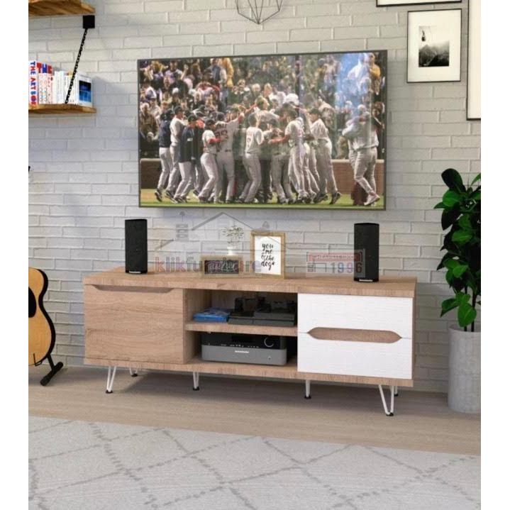 Rak TV Meja TV Minimalis Modern 140 cm DANTEE - Brown