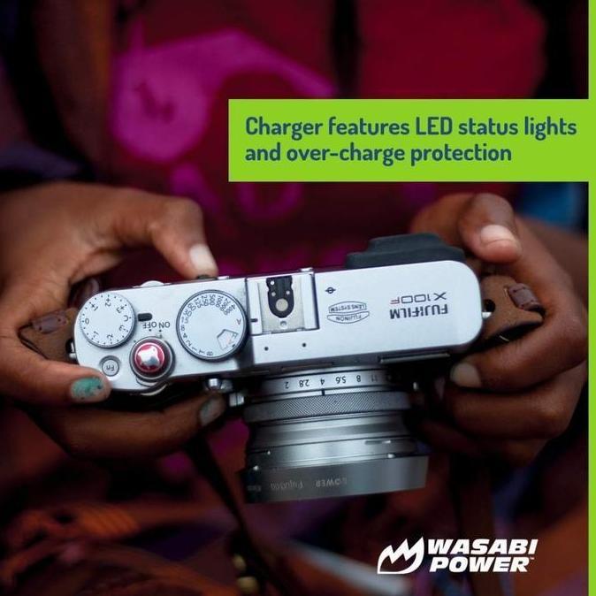 Wasabi Power Charger Battery for Fujifilm NP-40 NP-60 NP40 NP60 NP 40 60 Fuji Charger Baterai