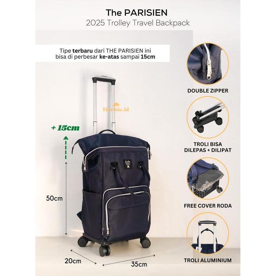 TAS RANSEL TROLI ANELLO BARLEY ORIGINAL BAHAN PARASUT RODA 4 #158-A