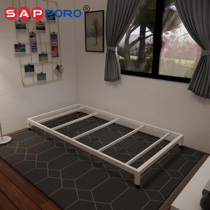 SAPPORO KIAMA - Ranjang Besi Single Bed | Divan Besi Single Bed Kasur Roda