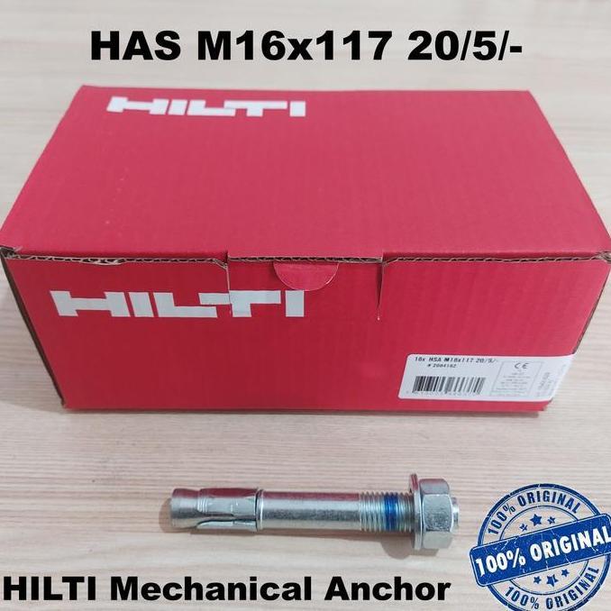 Nutbolt- Dynabolt Hilti Hsa Hsa M16X117 20/5/- Mechanical Angkur / Wedge Anchor / Through Bolt /