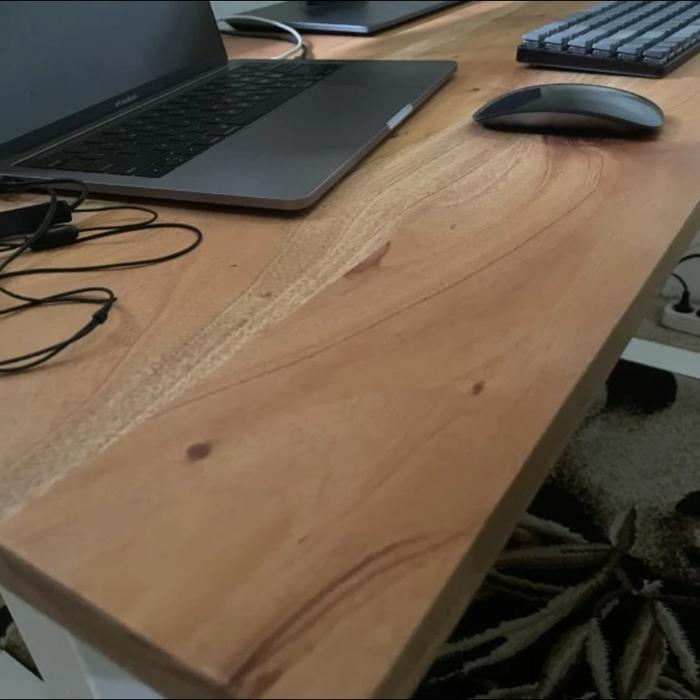 Daun Meja Kantor Top Table Kayu Mahoni Terbaik Furniture