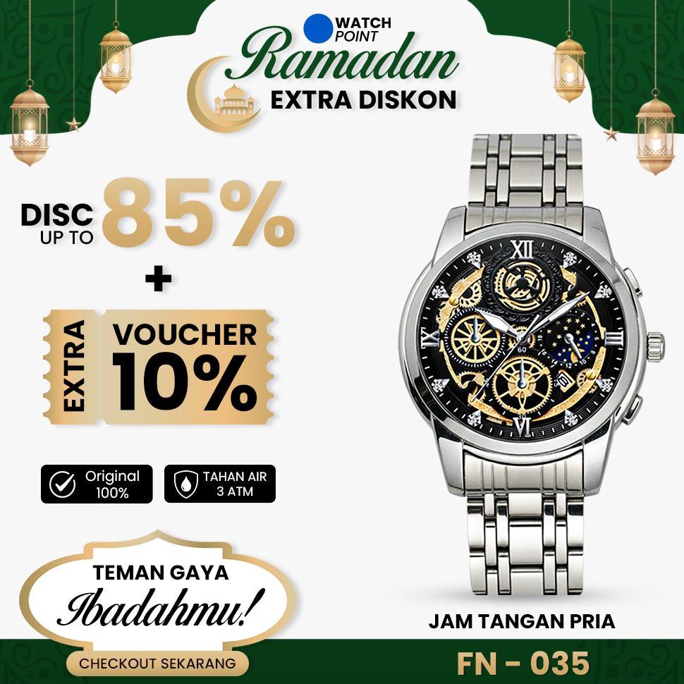 premium watchpoint vv-035 | jam tangan pria original impor fngeen vava voom tahan air dengan kronogr