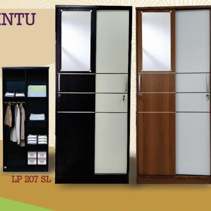Lemari pakaian 2 pintu sleding LP 207 SL Ramya