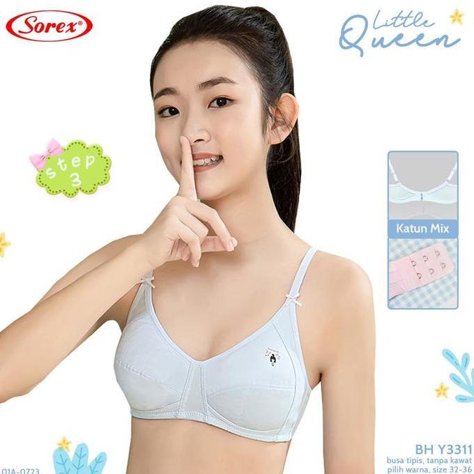 BH Bra Remaja Sorex Miniset ABG Step 3 Busa Tipis Tanpa Kawat 3311