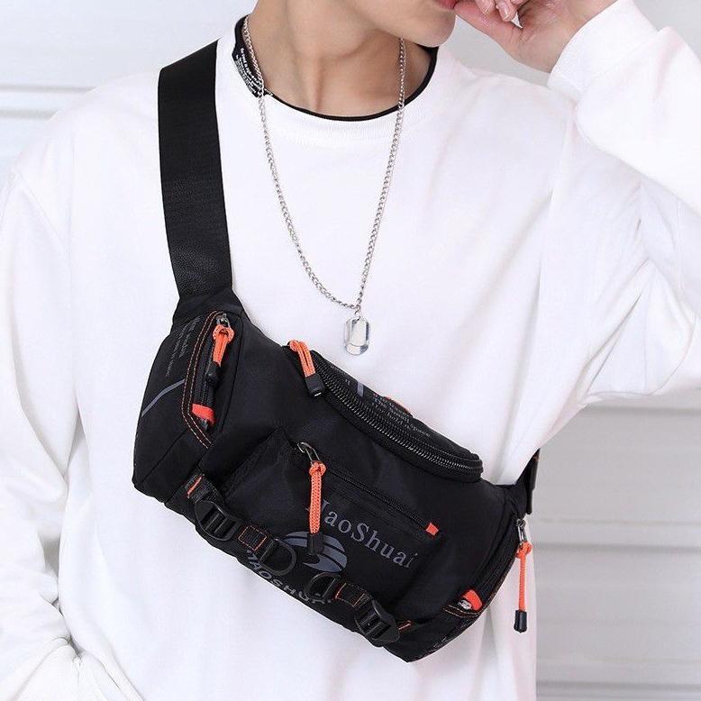 NEW Tas Selempang Haoshuai 5130 healing tas waitsbag slingbag phonebag tas multifungsi