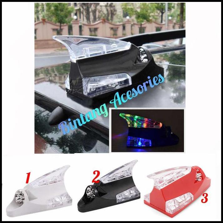 GRATIS ONGKIR ANTENA SIRIP HIU LED MOBIL SX4 TENAGA ANGIN 