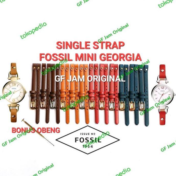 TALI JAM TANGAN MINI GEORGIA 7MM 7 MM LEATHER STRAP KULIT ASLI TEBAL