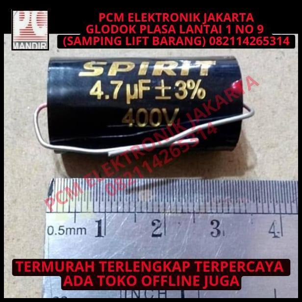 GRATIS ONGKIR KAPASITOR CROSSOVER 4.7UF 47UF 4.7 47 UF 400V 400VOLT 400 V SPIRIT 