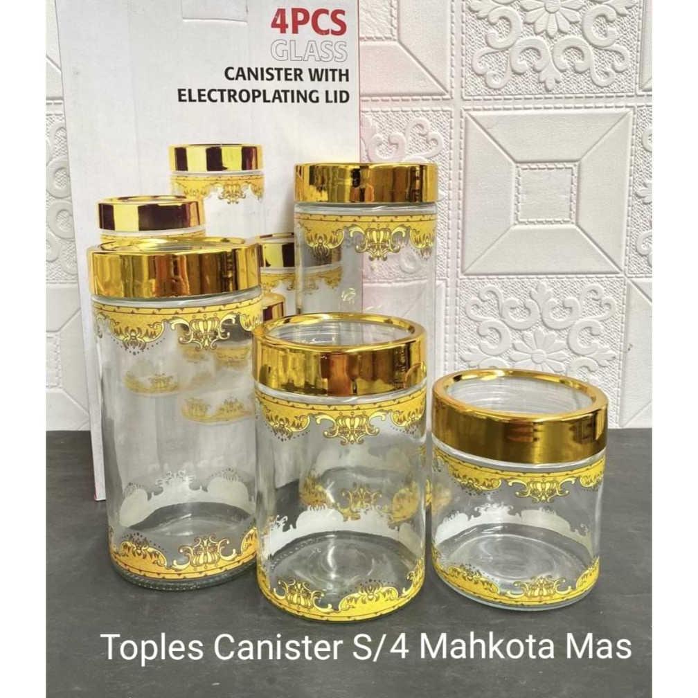 Set Toples Kaca Gelok Lebaran Isi 4