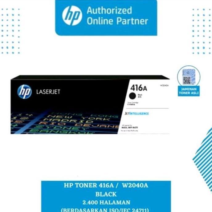 Toner HP Laserjet 416A Black W2040A +full chip m454 m479 BARU Hitam Cartridge Biru Kuning Merah Yell
