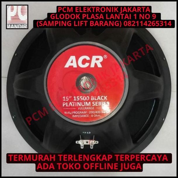 DISKON SPEAKER WOOFER 15 INCH ACR 15500 BLACK PLATINUM SERIES