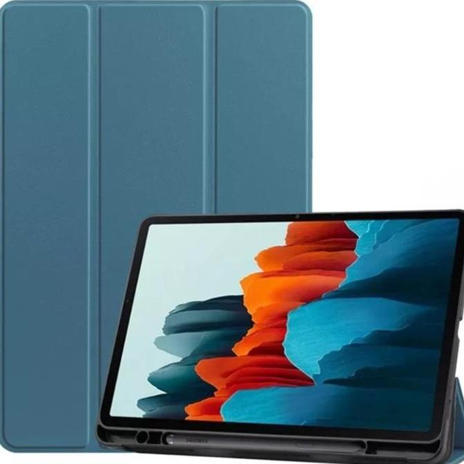 TERBARU - Samsung Galaxy Tab S8 - Smart Case Slot Pen Book Cover