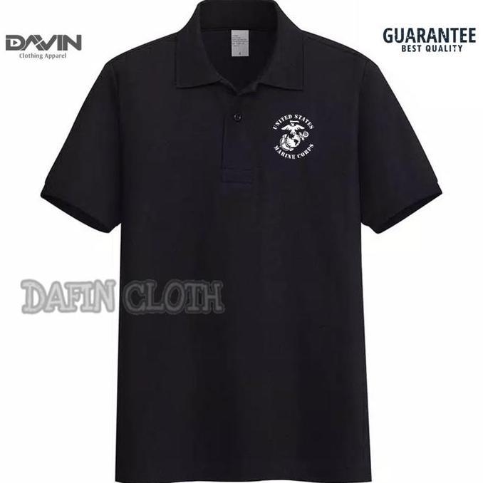 Kaos Kerah Pria Polo shirt USMC United States
