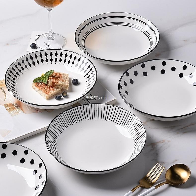 ASHOME Piring Makan Dan Saji Motif Franc Microwave Safe