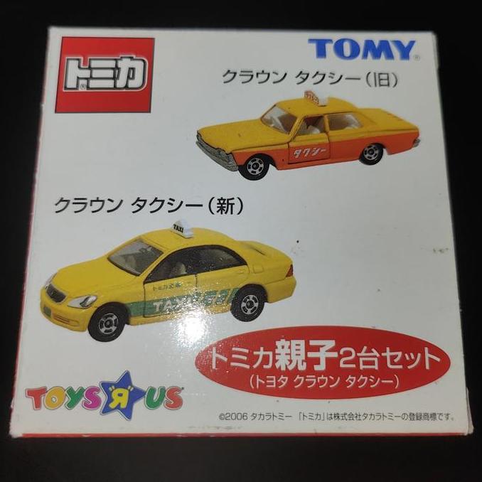 Tomica 51 toyota crown taxi green