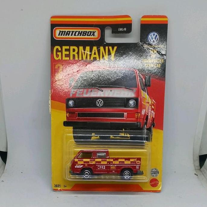 MATCHBOX 1990 VW TRANSPORTER CREW CAB VOLKSWAGEN GERMANY DIECAST (S)