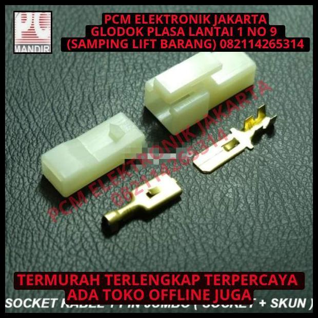 DISKON SOCKET KABEL 1 PIN JUMBO ( SOCKET + SKUN )