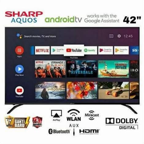 Murah Tv Sharp Led 42" 42Bg1 Android Tv Garansi Resmi & Termurah