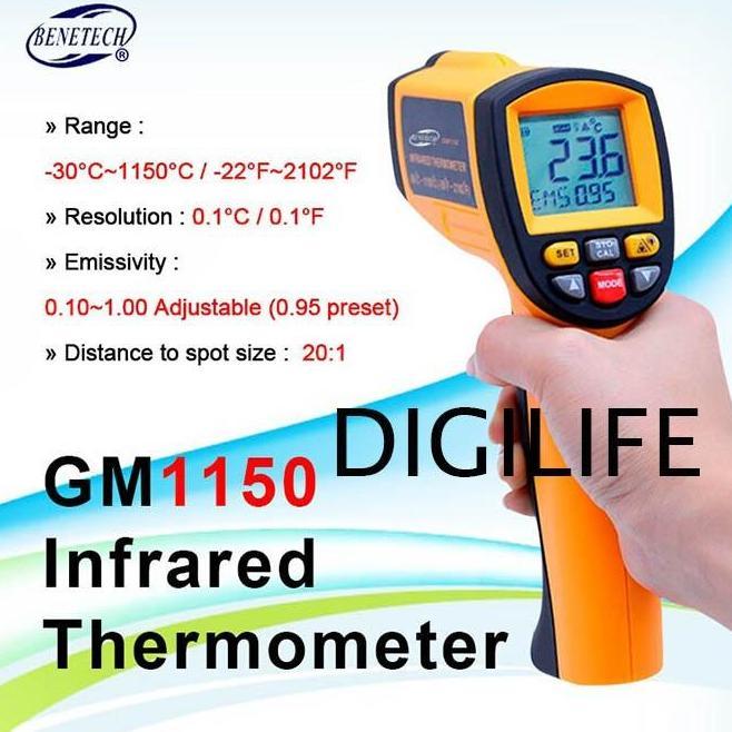 Sale Benetech Gm1150 Infrared Thermometer Ir Gun Termometer Gm 1150 Gm-1150