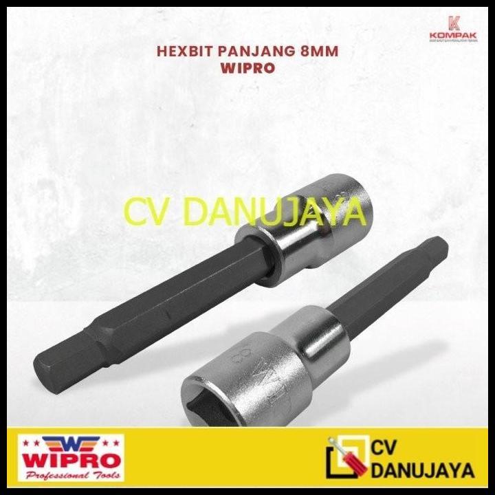 TERBARU WIPRO MATA SOK L 8 MM PANJANG - HEX BIT SOCKET KUNCI !!!