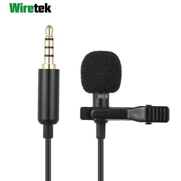 Microphone Lavalier 3.5mm Jepit Clip On JH-043