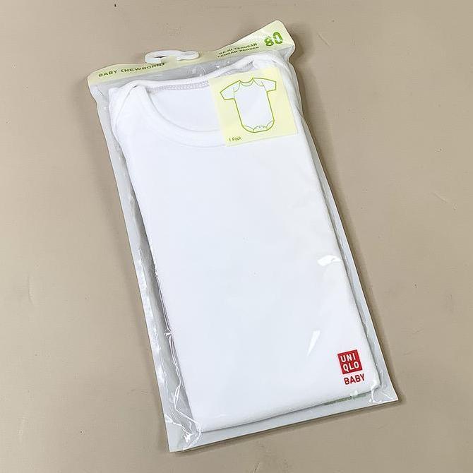 UNIQLO Baby Tshirt Newborn Baju Bayi Lengan Terusan Cotton Original