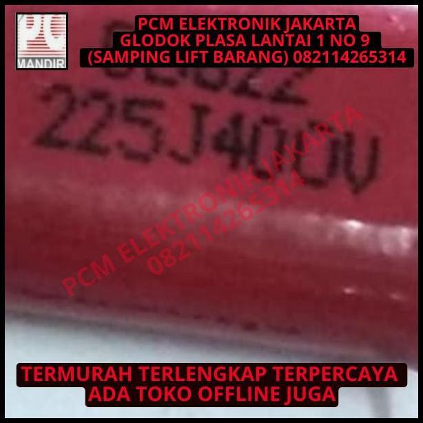BEST DEAL MILAR MYLAR MERAH 225J400V 225J 400V 225 J 2.2UF 400V 400VOLT 400 VOLT