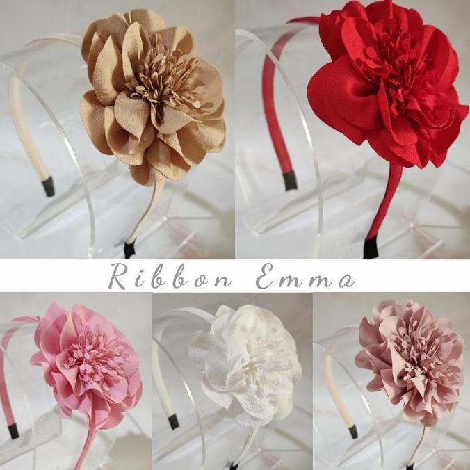 Bando Bunga Besar Bando Anak Flower Crown Mahkota Bunga Bandana Bayi HI