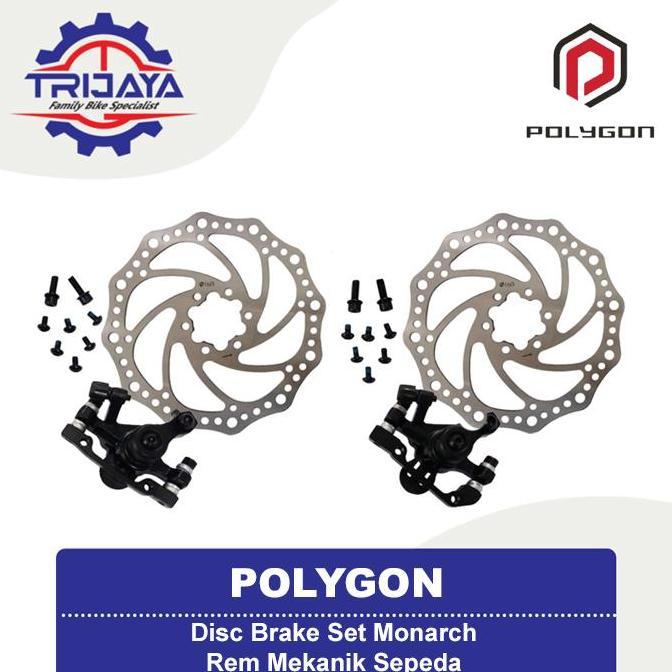 Bikes Polygon Disc Brake Set Monarch Mechanical Disc Brake Rem Mekanik Cakram Sepeda