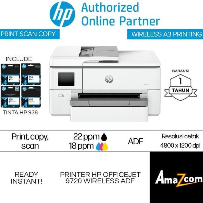 Yuniviana_ - Printer HP 972 Office Jet A3 Print Scan Copy ADF Wireless All in One