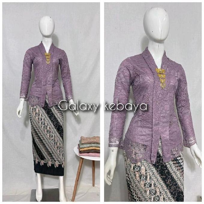 KEBAYA KARTINI PENDEK/ Kebaya Brokat /Kebaya Slimfit/Kebaya Wisuda Baju Dress Kondangan Atasan Mewah