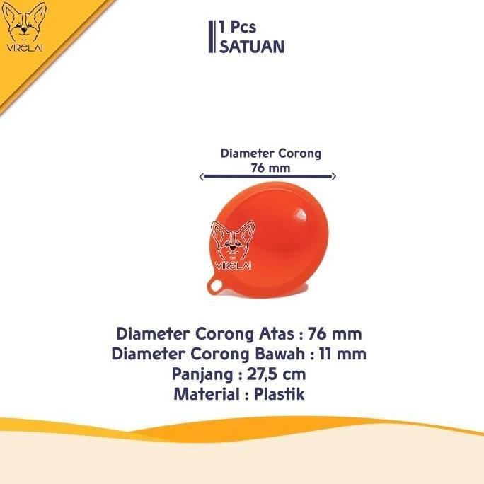 Keizai- Corong Belalai Oil 145 Mm / Corong Hopkins Oli Model Panjang