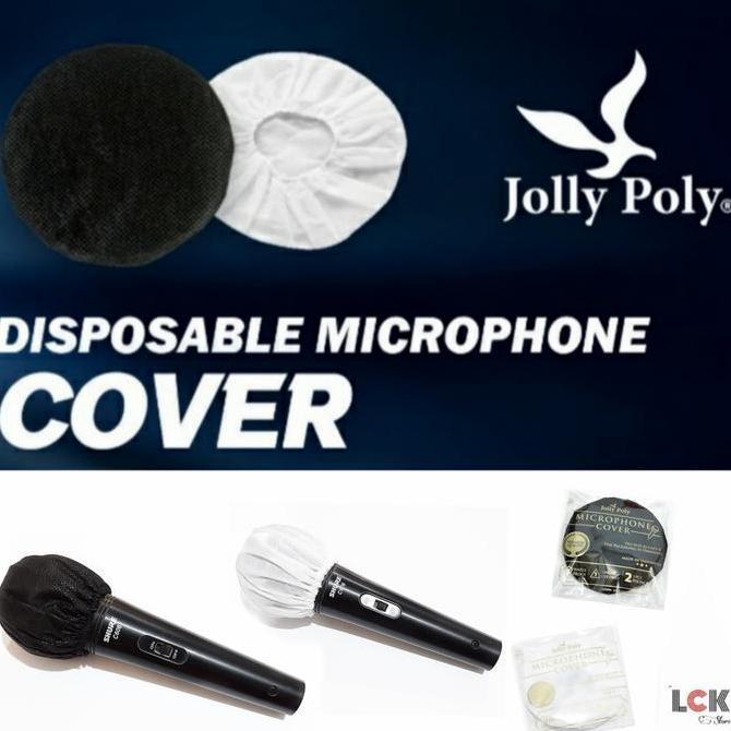 Davisbrakan99 - Shure microphone cover 1pc / shure mic / cover mic bahan kain sekali pakai Hitam Put