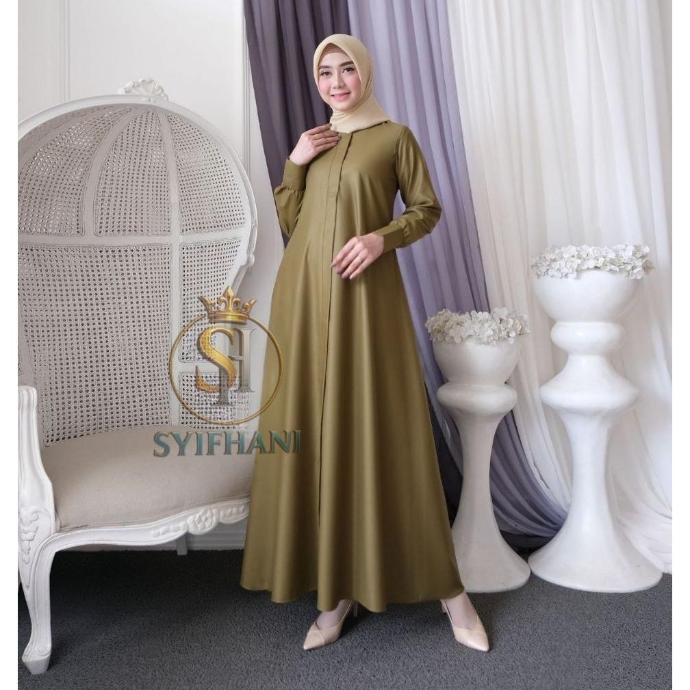 Syifhani Gamis Polos Katun Toyobo Variasi Warna