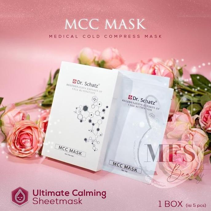 evarakristin8 - dr. schatz - mcc sheet mask - masker wajah ori / kulit kemerahan / kulit meradang / 