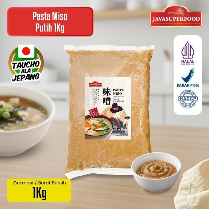 (HALAL) PASTA MISO PUTIH JAVA SUPER FOOD 300GR & 1KG / TAUCO ALA JEPANG UNTUK MISO SOUP RAMEN UDON /