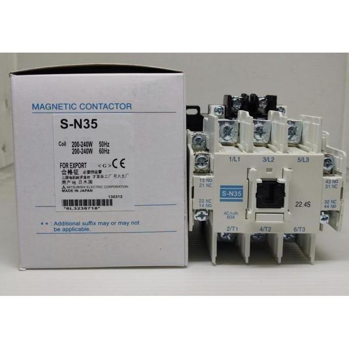 Contactor Mitsubishi Sn35 Sn35 Sn 35 Sn35 220V Best Seller