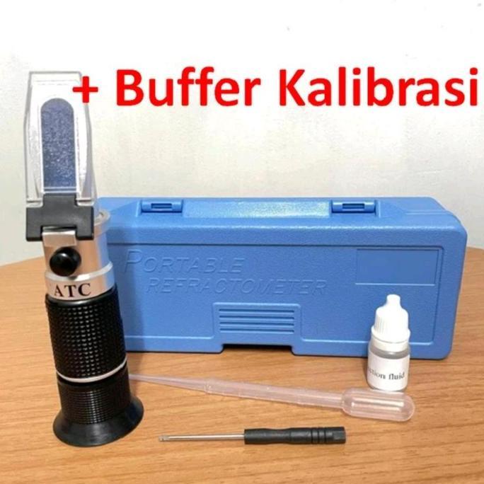 Salinity Refraktometer Alat Ukur Kadar Garam Refraktometer ATC 0-100 %