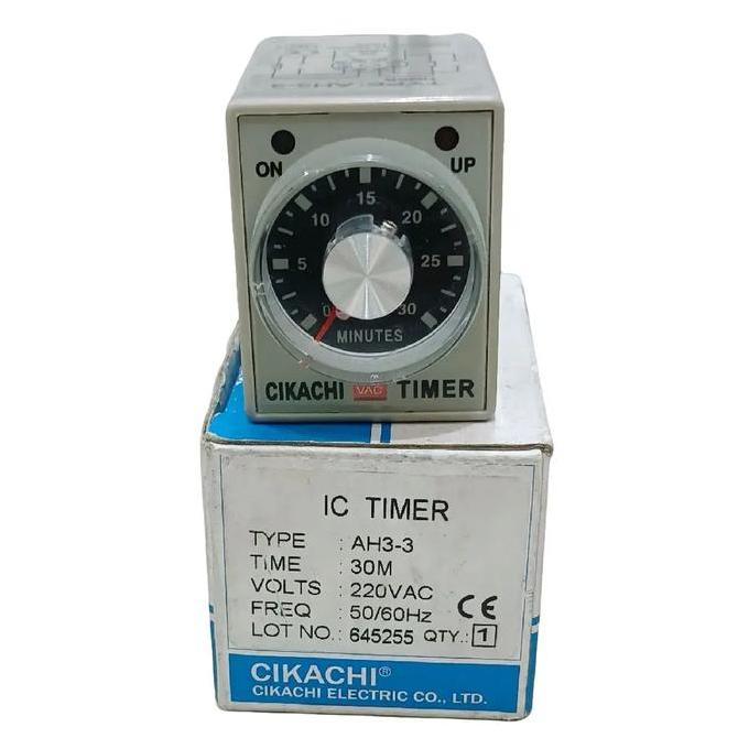 Timer Cikaachi Ah3-3 0-30 Minutes 220V Ac Hemat