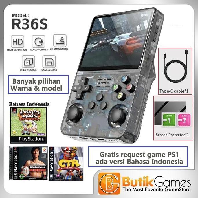 gustifortuna22 - retro handheld r36s multi console | 128gb game console retro gameboy gimbot gamebot