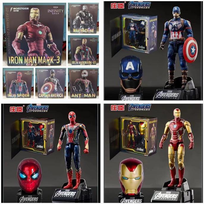 Morstorm Marvel Avenger Deformation Infinity Saga IRONMAN IRON SPIDER ANTMAN CAPTAIN AMERICA SPIDERM