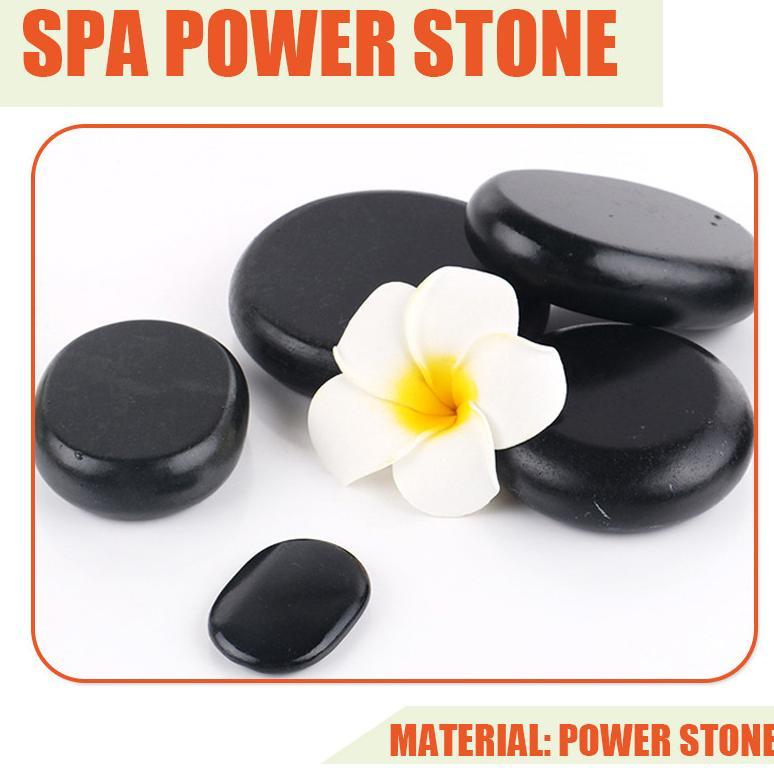 TERBARU 2PCS HOT STONE MASSAGE 8*8*1.5CM BATU HOT STONE MASSAGE FLAT HOT STONE SPA