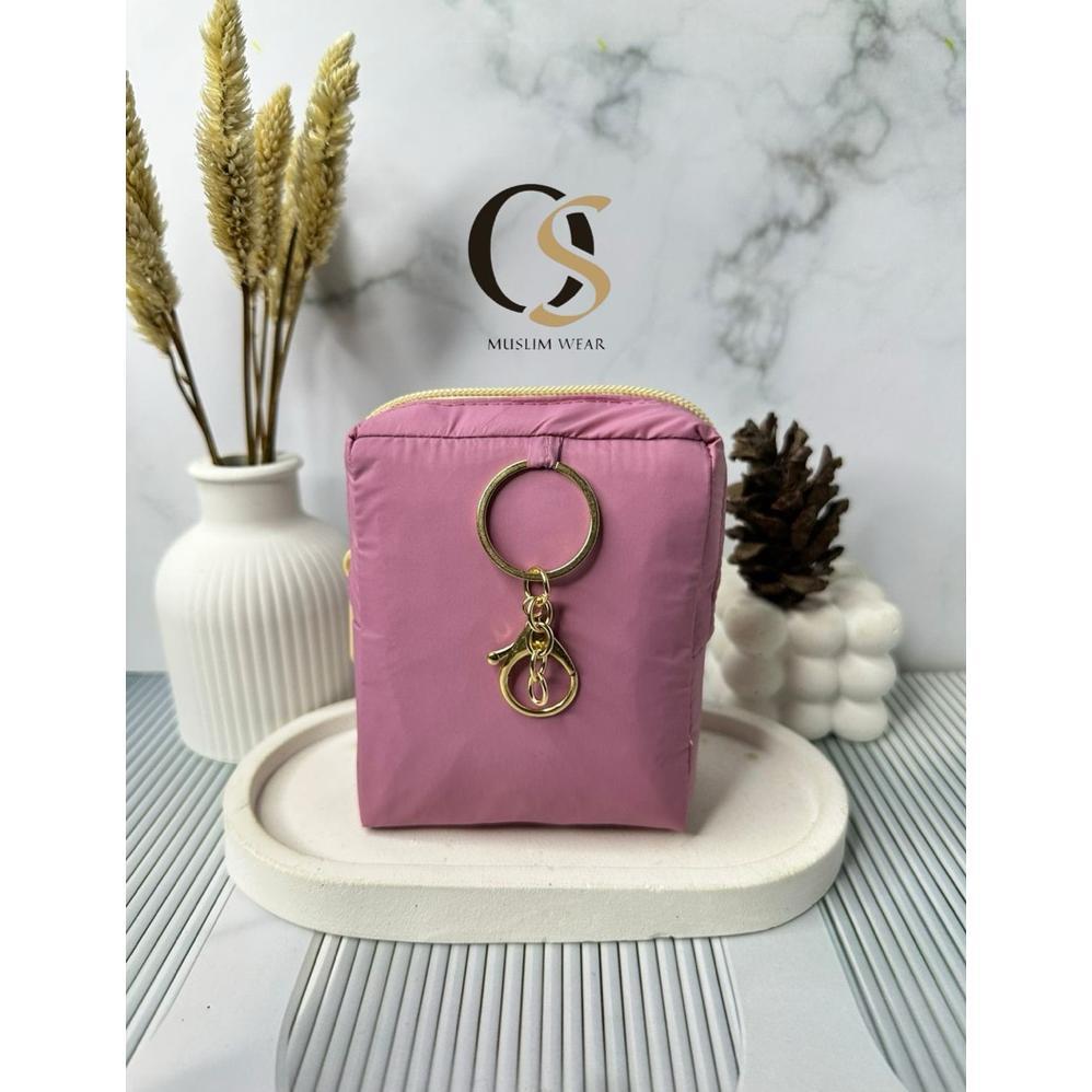 Bergaransi Mukena Travelling 2In1 Minipouch Parasut Tas Kotak Sleting