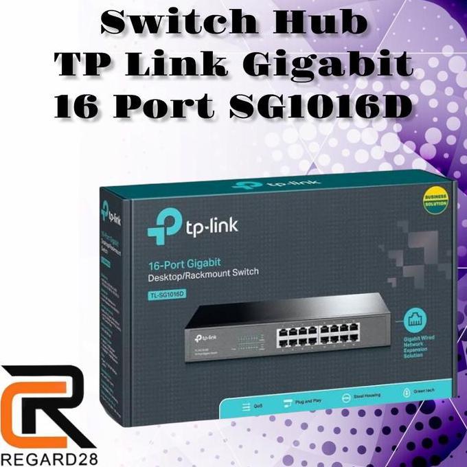 Switch Hub TP Link TPLink Gigabit TL SG1016D 16 port